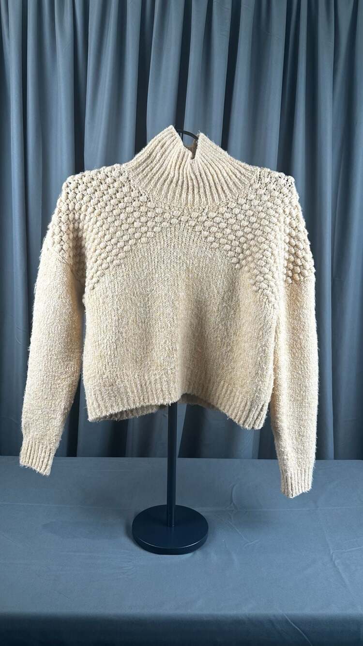 Free People Bradley Pullover Sweater Camel Heather